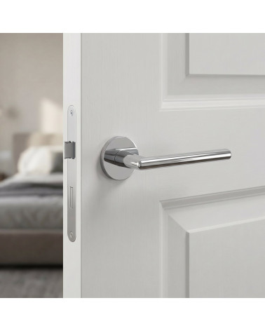 Poignée de porte chrome poli KALMIA