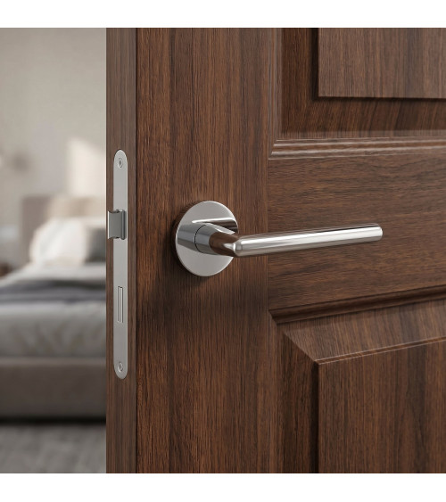 Poignée de porte chrome poli KALMIA poignée design