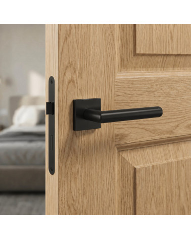 Poignée de porte noire ARABIS carrée