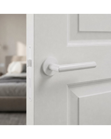 Poignée de porte en zamak solide et robuste ARABIS ronde