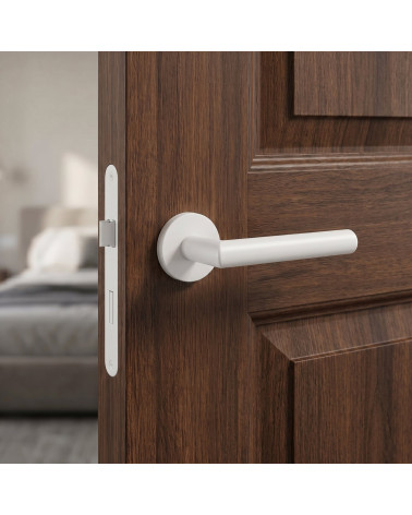 Poignée de porte en zamak solide et robuste ARABIS ronde