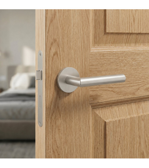 Poignée de porte nickel satiné ARABIS poignée design