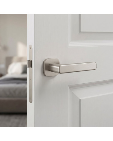 Poignée de Porte Nickel Satiné - Modèle IXIA