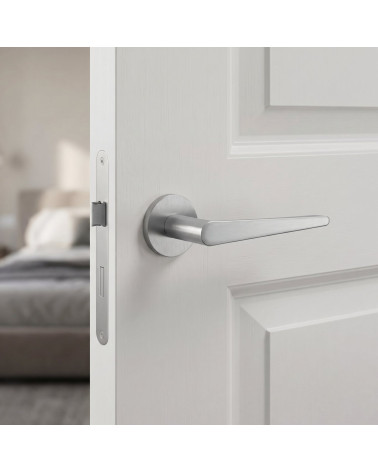Poignée de Porte Chrome Satiné pour une déco ultra élégante - ARNICA