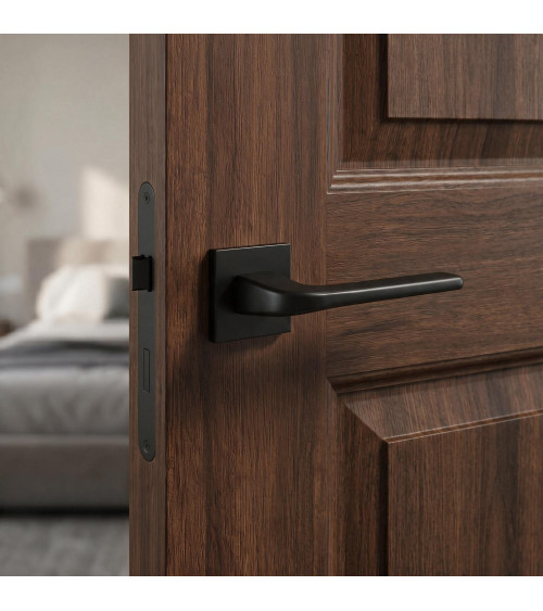 Poignée de porte noire Solo -  poignée design