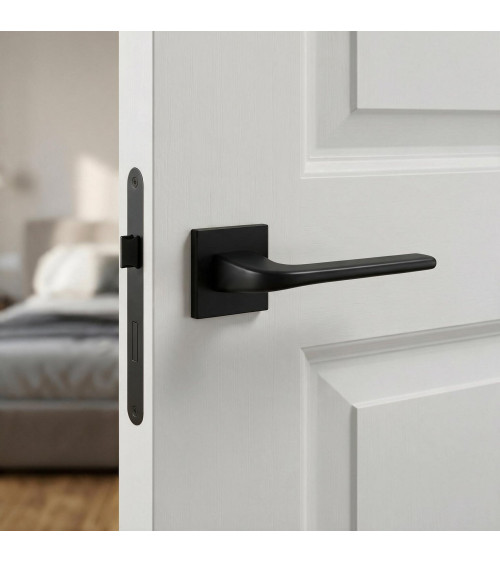 Poignée de porte carré classique en Zamak Solo -  poignée design