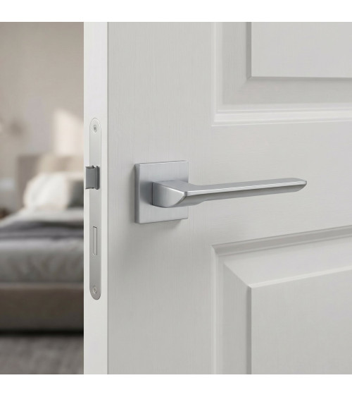 Poignée de porte chrome satinée BIRA poignée design