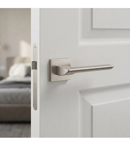 Poignée de porte nickel satiné BIRA poignée design