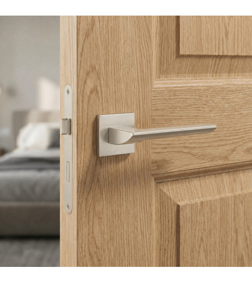 Poignée de porte nickel satiné BIRA poignée design