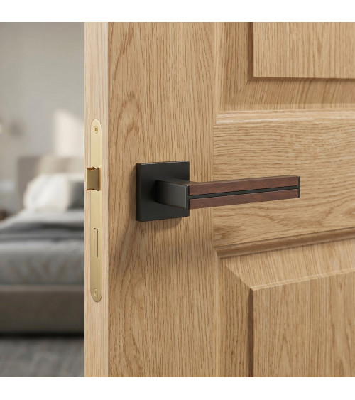 Poignée de porte aspect bois IMPERATA poignée design couleur 2