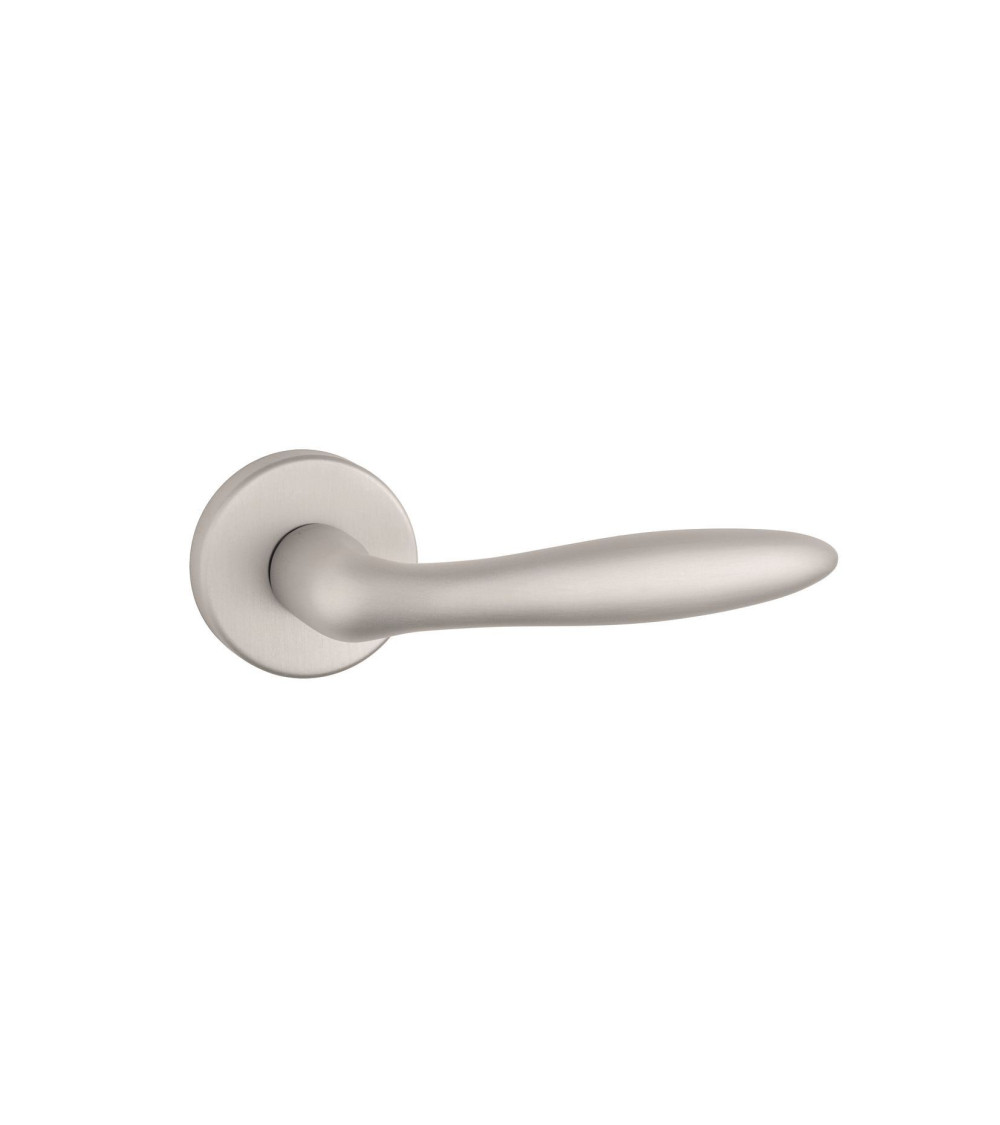 Poignée de porte nickel brossé TUPAI 1908 quincaillerie design
