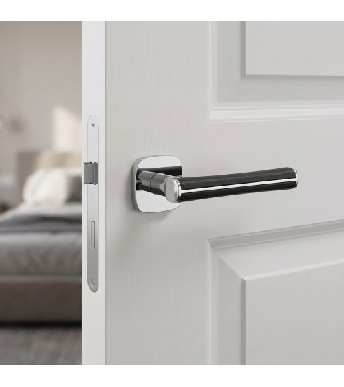 Poignée de porte chrome poli DAVIDIA poignée design