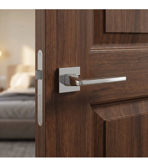 Poignée de porte chrome poli ERBA poignée design