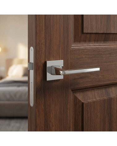Poignée de Porte Chrome Poli pour un reflet miroir - Modèle ERBA