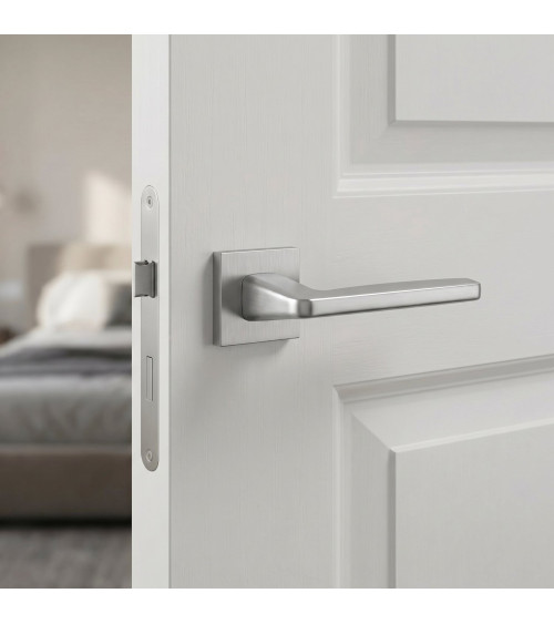 Poignée de porte chrome satiné ERBA poignée design