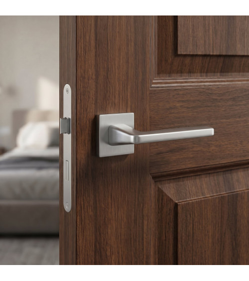 Poignée de porte chrome satiné ERBA poignée design