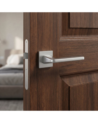 Poignée de Porte Chrome Satiné pour un éclat subtil et élégant - Modèle ERBA