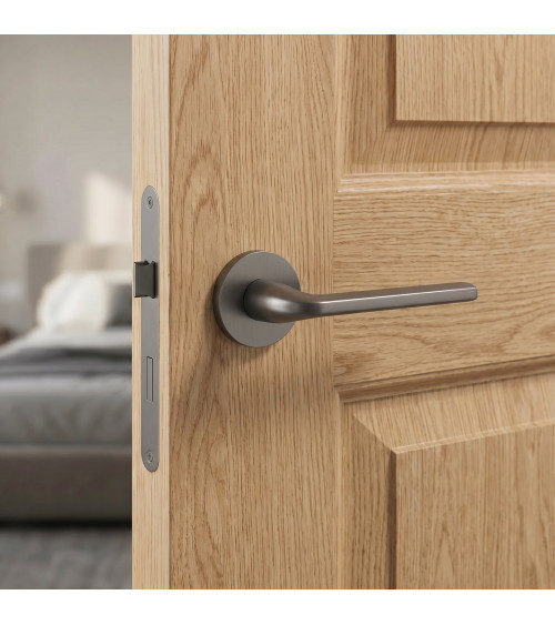 Poignée de porte graphite OLEANDRO quincaillerie design