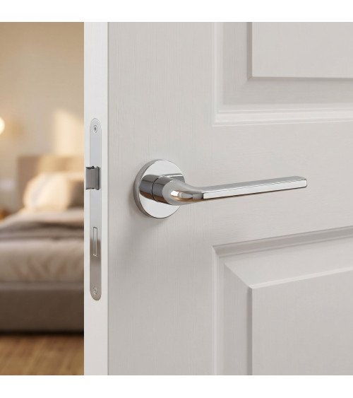 Poignée de porte chrome poli OLEANDRO poignée design