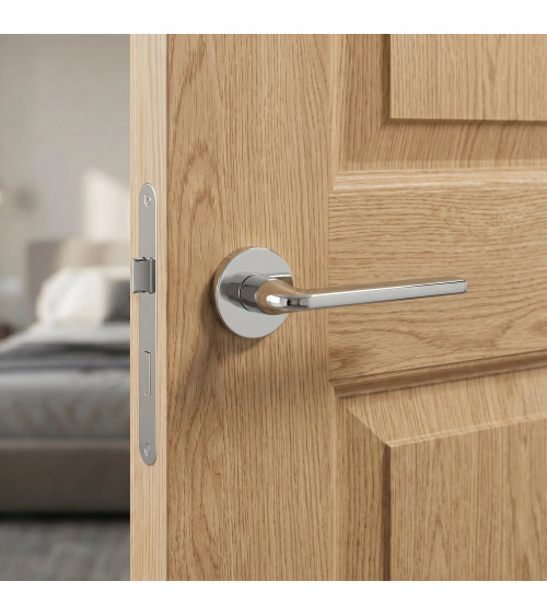 Poignée de porte chrome poli OLEANDRO poignée design