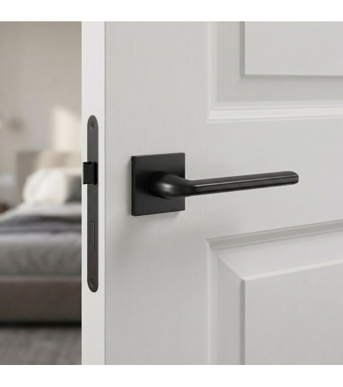 Poignée de porte noire Scandi slim poignée design