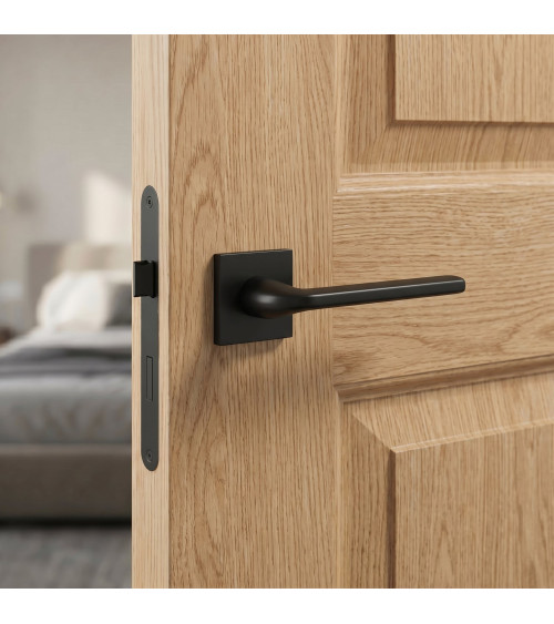 Poignée de porte noire Scandi slim poignée design