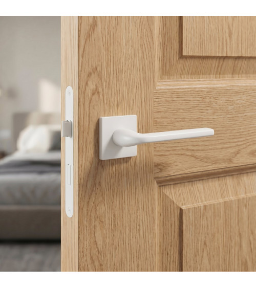 Poignée de porte blanche Scandi slim poignée design