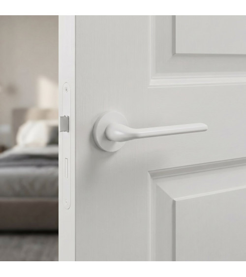 Poignée de porte blanche Scandi slim quincaillerie design