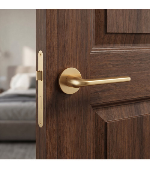 Poignée de porte or mat Scandi slim quincaillerie design