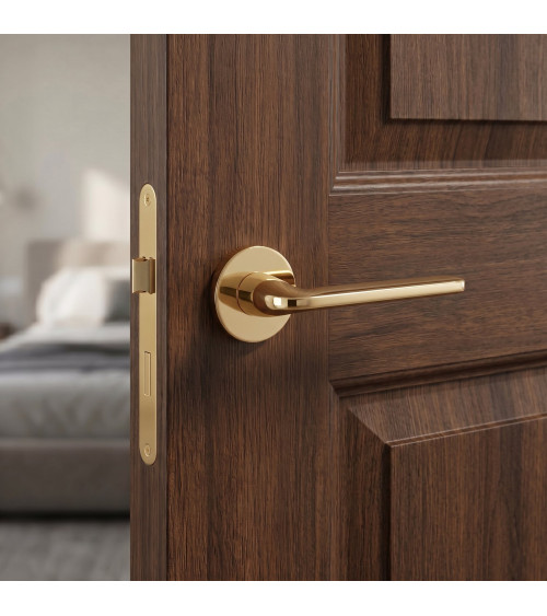 Poignée de porte or poli Scandi slim quincaillerie design