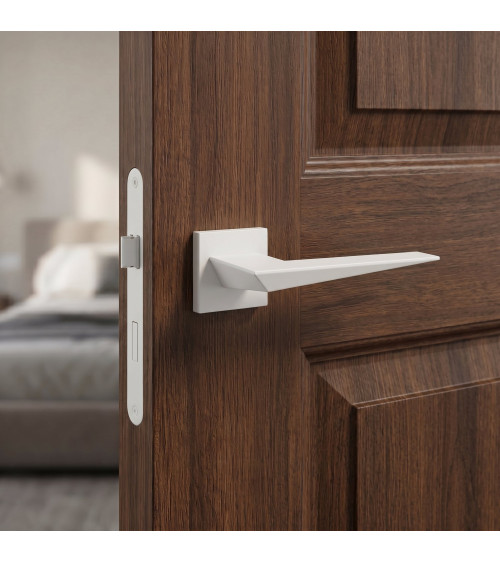 Poignée de porte blanche Blade poignée design