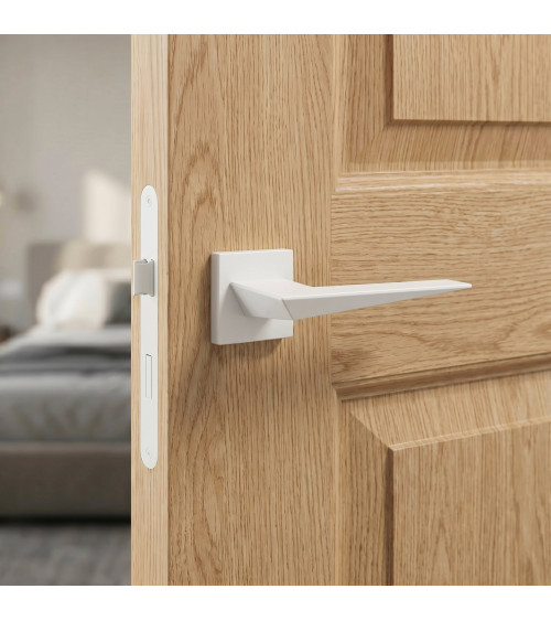 Poignée de porte blanche Blade poignée design