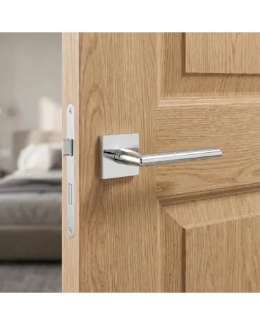 Poignée de Porte en Chrome Poli pour une touche de brillance - Modèle PRIMULA