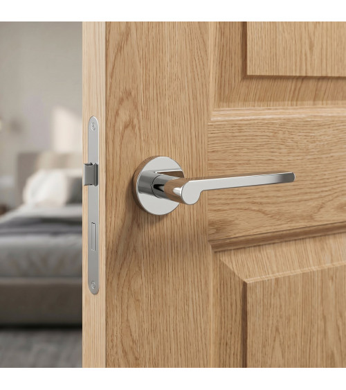 Poignée de porte chrome poli Pandora poignée design