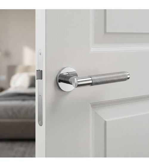 Poignée de porte chrome brillant MOLINIA poignée design