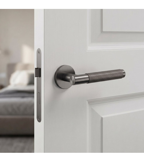 Poignée de porte anthracite MOLINIA quincaillerie design