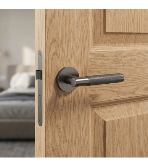Poignée de porte anthracite MOLINIA quincaillerie design