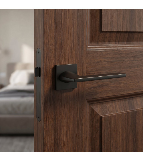 Poignée de porte noire Harmony poignée design