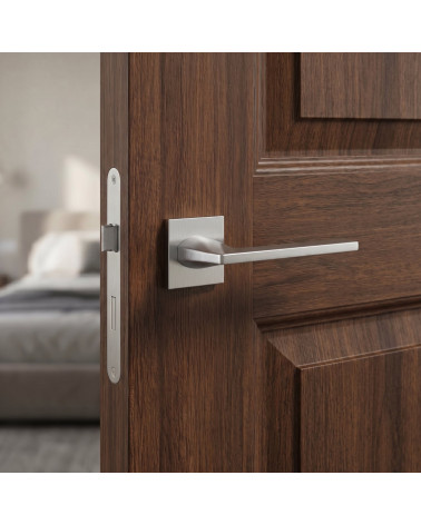 Poignées de porte chrome satiné Harmony