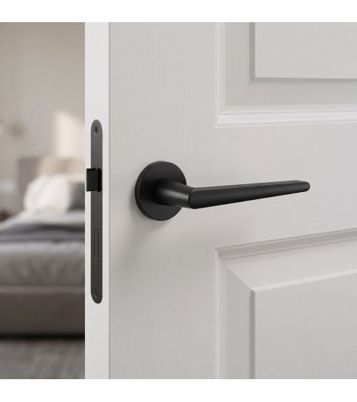 Poignée de porte noire Arrow quincaillerie design