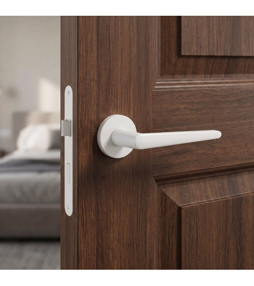 Poignée de porte blanche Arrow quincaillerie design