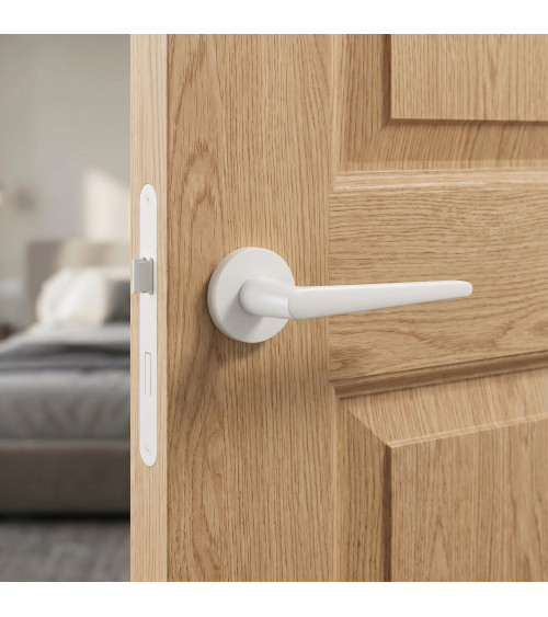 Poignée de porte blanche Arrow quincaillerie design