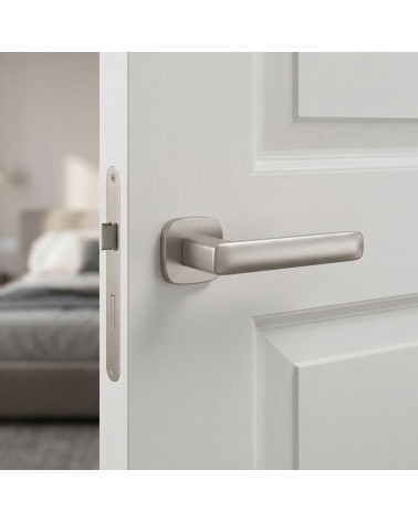 Poignées de porte de style contemporain STELLA carrées arrondies