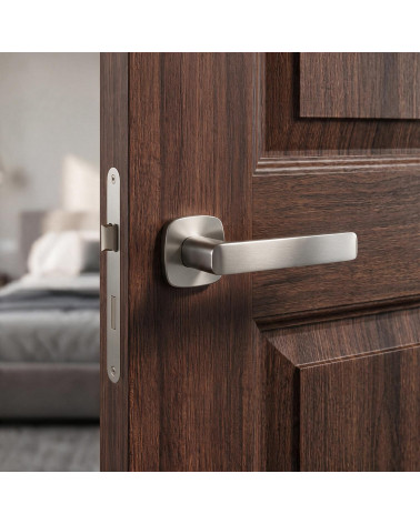 Poignées de porte de style contemporain STELLA carrées arrondies