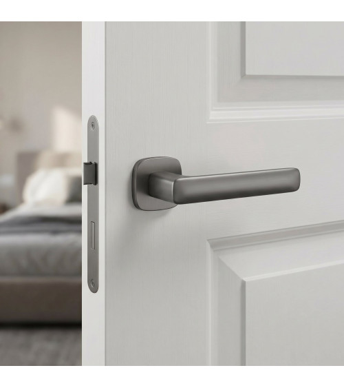Poignée de porte graphite STELLA quincaillerie design