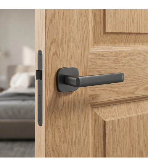 Poignée de porte graphite STELLA quincaillerie design