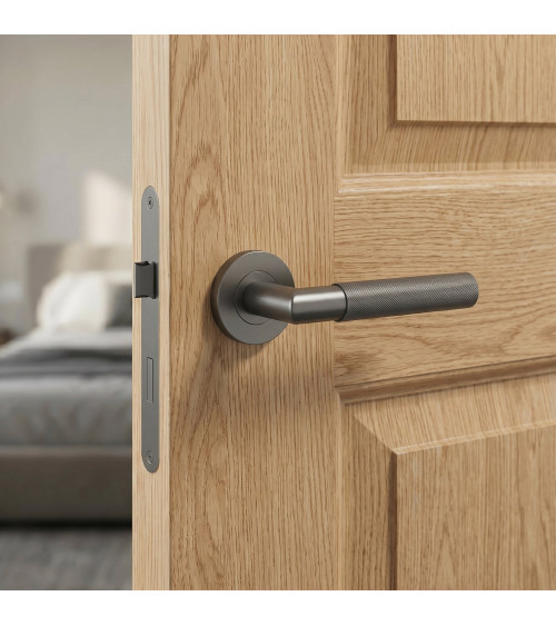 Poignée de porte anthracite OVAL 1742 poignée design
