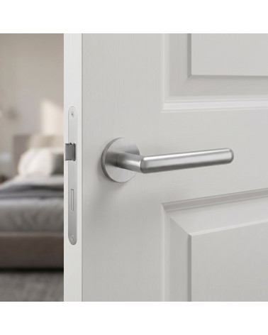 Poignée de Porte Chrome Satiné pour un intérieur sobre et distingué - Modèle FRAGOLA