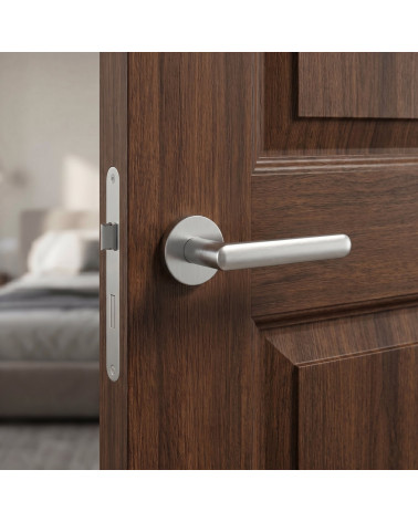 Poignée de Porte Chrome Satiné pour un intérieur sobre et distingué - Modèle FRAGOLA