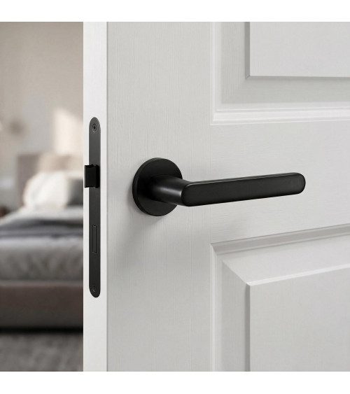 Poignée de porte noire Nesh quincaillerie design